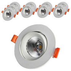 비츠조명 COB 루크 회전 다운라이트 매입등 9W 4000K 75mm, 주백색, 10개