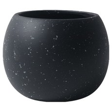 탑피아 북유럽 도자기 실내 화초 화분, 블랙, 1개