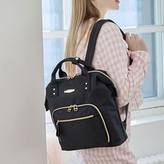 EVERLAST 女款 Lisa 尼龍休閒後揹包, 黑色