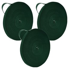 스코라 식물용 찍찍이 타이 테이프 다크 그린 12mm x 5m, 3개