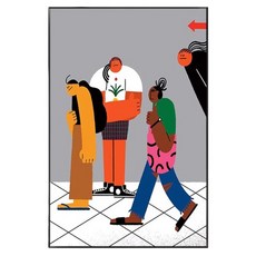 썬앤드림 팝아트 매장 인테리어 포인트 고화질 캔버스 액자 스타일 F, 블랙