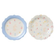 모던하우스 해피스프링 멜라민 플라워 접시 2종 세트, 혼합색상, 1세트, 접시 2p