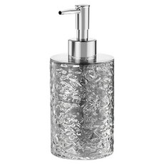 Mirnoa 按壓式透明輕便多用途浴室廚房分裝瓶 400 圓形 MMM3480, 半透明, 1個