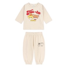 MilkBaby 알로하 곰돌이 친구들 상하의 세트