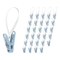 다다랜드 허리가편한 고리형 빨래집게, 혼합색상, 60개