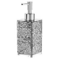 Mirnoa 按壓式透明輕巧多用途浴室廚房分裝瓶 400 方形 MMM3480, 半透明, 1個