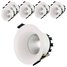 vittz COB Luno Horn 聚光型嵌入式筒燈 10W 5700K 75mm, 晝光色, 10個