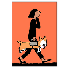 Sun & Dream 現代普普藝術油畫帆布室內裝飾畫框 O 黑色畫框, 黑色