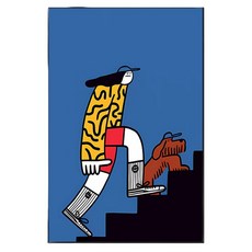 Sun & Dream 普普藝術店鋪裝潢亮點 高畫質帆布畫框 H款, 黑色