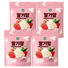 룰루맘 딸기얌 과자, 25g, 4개, 혼합맛(딸기/요거트)