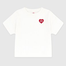 케어베어 아동용 하트로고 데일리 반팔 티셔츠