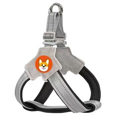 무아즈 강아지 견고한 하네스, 블랙, 1개