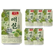 양반 매실 제로캔, 6개, 340ml
