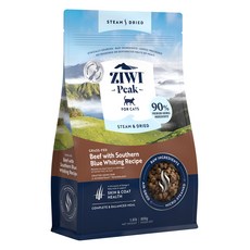 ZIWI Peak 滋益巔峰 微蒸乾式熟成貓咪鮮肉糧, 800g, 1個, 牛肉 + 鱈魚