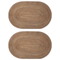 AMERICANROAD 식탁 테이블 방수매트 SH356, 브라운, 2개, 1인((30 x 45 cm)