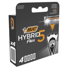 BIC 比克 5極淨刮鬍刀片, 1套, 4個裝
