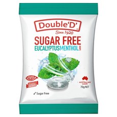 DoubleD 슈가프리 유칼립투스 멘톨 캔디, 70g, 1개