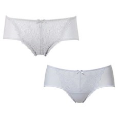 LA FELINO 法利諾 愛慕系列平口褲2件組, 藍色 + 藍灰色