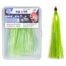 히트페이스 틴셀 스커트 그린, 5개