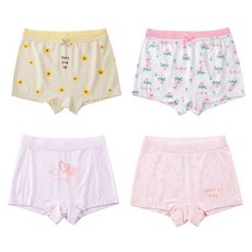 shengters 盛特士 女童款平角褲4件組