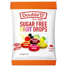 DoubleD 슈가프리 과일향 캔디, 70g, 1개
