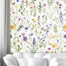 델리리움 프렌치 플라워 인테리어 셀프 접착 벽지, type 2
