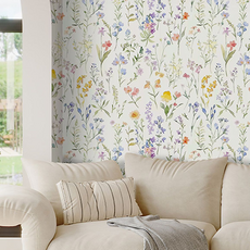 델리리움 프렌치 플라워 인테리어 셀프 접착 벽지, type 3