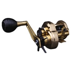 CREMAN Little Giant 拋投捲線器 短爪章魚 烏賊 章魚 船釣 釣魚捲線器 鐵板釣 左手把, 金色, 單一商品