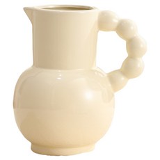 델리리움 현대적인 감성 고급 인테리어 화병, 크림