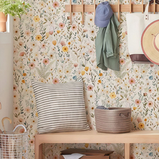 델리리움 프렌치 플라워 인테리어 셀프 접착 벽지, type 19