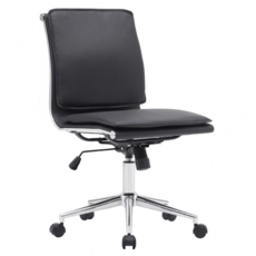 E-home Clay 克雷 厚墊可調式電腦椅 EFC093A-BLK, 黑色