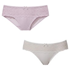 La Felino 愛慕系列三角褲 2件組, 粉紅色 + 卡其色