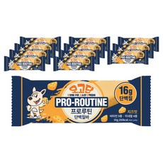 프로루틴 오고단 오븐에 구운 단백질바 치즈맛 12p, 600g, 1개