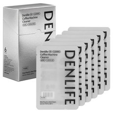 덴라이프 커피머신 클리너 40ml x 6p, 실버, 1개