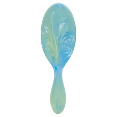 Wet brush 經典順髮梳 麻花大理石紋髮梳, 1個, 綠色
