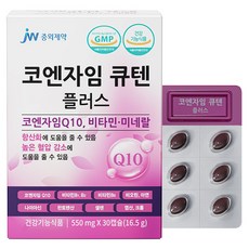 jw Pharmaceutical 輔酶Q10 Plus 16.5g, 1個, 30錠