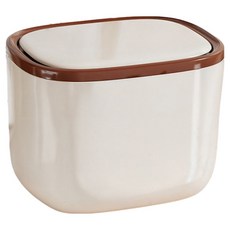 썬앤드림 깔끔한 냄새차단 미니 휴지통, 브라운