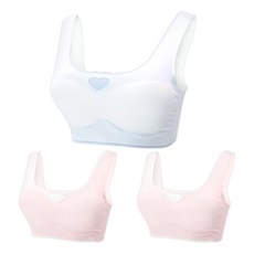 GIAT 吉亞特 零感呵護彈力無痕少女胸衣 愛心款 3件組 532108