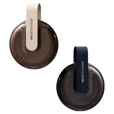 westwood pill box 頂級高級時尚假牙收納盒2件組, 奶油色, 黑色, 1套