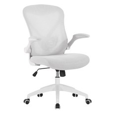 E-home Bruno布魯諾網布可旋轉扶手電腦椅 EFC114A-wht, 白色