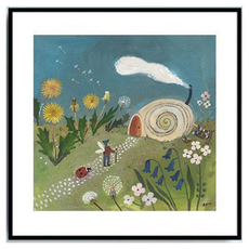 델리리움 북유럽 감성 일러스트 아트 액자 06, 검정