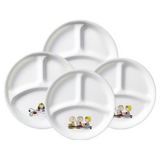 Corelle Brands 康寧餐具 Snoopy The Home 三格盤 小 2入 + 大 2入 組, 混合色, 1套
