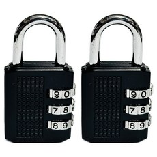 LIVINGiF 基本款3位數密碼鎖 黑色, 2個