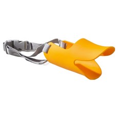 메종퓨프 강아지 말랑말랑 오리 입마개 L, 오렌지, 1개