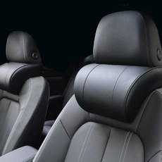 엔칸타 세이프레더넥 가죽 메모리폼 차량용 목쿠션, 2개, 블랙 2개, 블랙