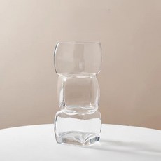 델리리움 인테리어 오브제 고급스러운 장식 화병, 투명