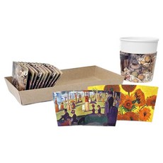 10/13 명화 20종 컵홀더 랜덤발송, 1개, 100개입