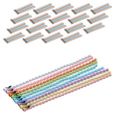 KHOOMIE 高品質彩色串珠軍牌繩 馬卡龍 200入組 5W0926, 隨機出貨, 1套