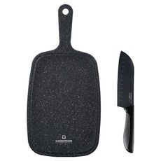 바겐슈타이거 마블 핸디도마 중 + 산도쿠 식도 세트 블랙, 1세트