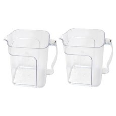 스내지 원라이프 아크릴 계량컵, 투명, 2개, 800ml
